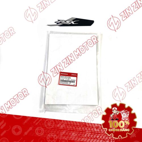 TEM MẶT NẠ CHỮ V TRƯỚC WAVE RSX 2023 PHIÊN BẢN THỂ THAO BÁNH MÂM PHANH ĐĨA XE XANH ĐẬM 86642K90VL0ZA CHÍNH HÃNG