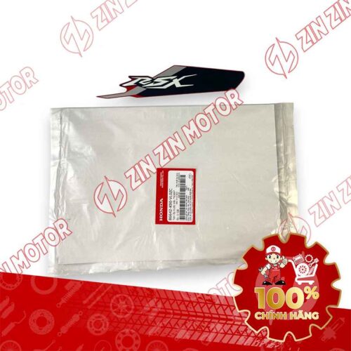TEM MẶT NẠ CHỮ V TRƯỚC WAVE RSX 2023 PHIÊN BẢN THỂ THAO BÁNH MÂM PHANH ĐĨA XE ĐỎ 86642K90VL0ZC CHÍNH HÃNG