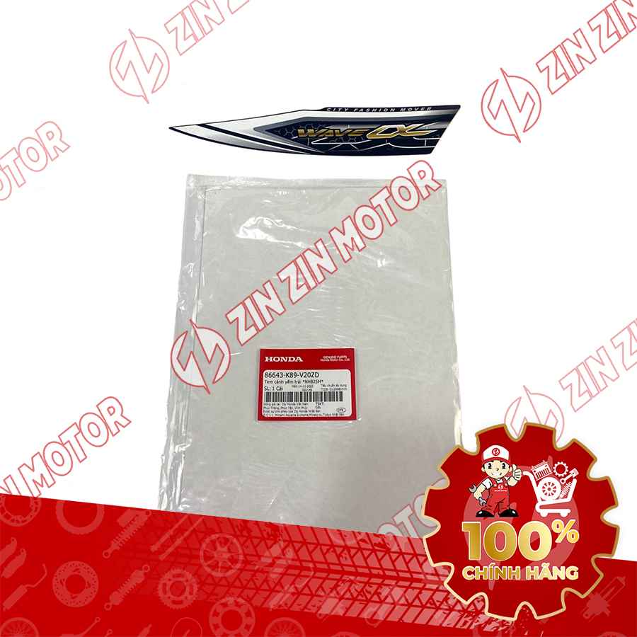 TEM CÁNH YÊM TRÁI WAVE ALPHA XE ĐEN 2018 86643K89V20ZD CHÍNH HÃNG