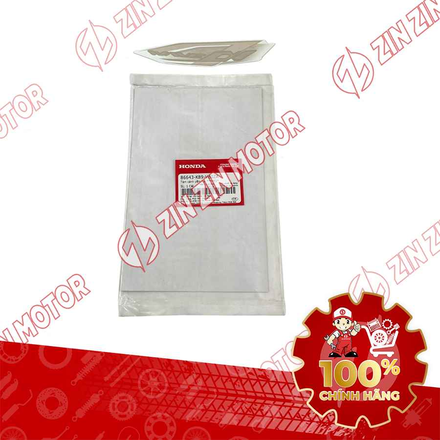 TEM CÁNH YẾM TRÁI WAVE ALPHA 2024 205 XE VÀNG TRẮNG 2024 86643K89VB0ZA CHÍNH HÃNG