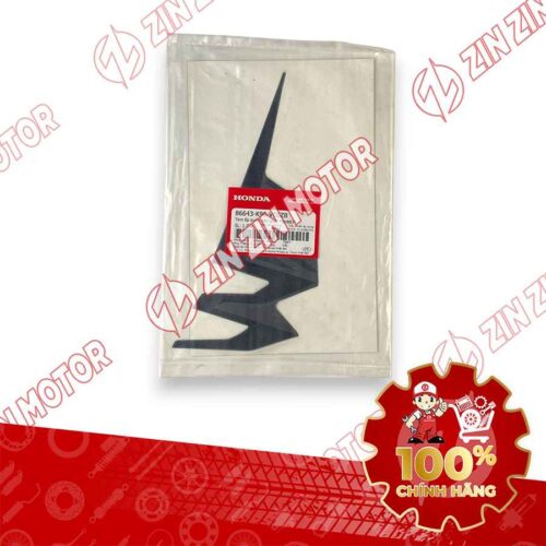 Alternative view of TEM ỐP TRƯỚC WAVE RSX 2019 2020 PHIÊN BẢN BÁNH MÂM PHANH ĐĨA XE XÁM ĐỎ BÊN PHẢI 86643K90VC0ZB CHÍNH HÃNG