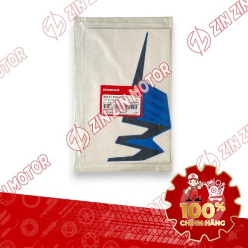 Alternative view of TEM ỐP TRƯỚC WAVE RSX 2019 2020 PHIÊN BẢN BÁNH MÂM PHANH ĐĨA XE XANH ĐEN BÊN PHẢI 86643K90VC0ZE CHÍNH HÃNG