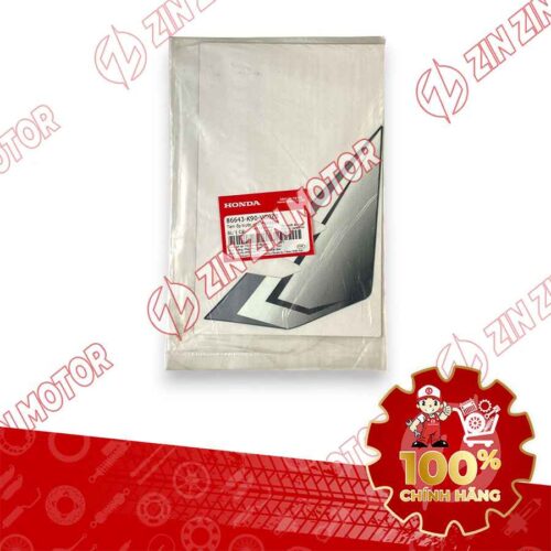 Alternative view of TEM ỐP TRƯỚC WAVE RSX 2021 2022 PHIÊN BẢN BÁNH MÂM THẮNG ĐĨA XE TRẮNG ĐEN BÊN PHẢI 86643K90VG0ZB CHÍNH HÃNG