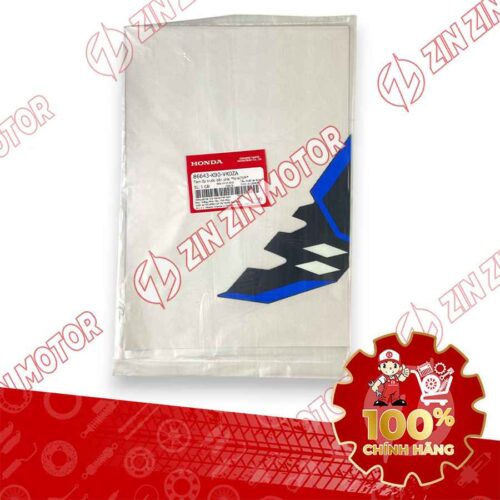 Alternative view of TEM ỐP TRƯỚC WAVE RSX 2023 PHIÊN BẢN THỂ THAO BÁNH MÂM PHANH ĐĨA XE XANH ĐẬM BÊN PHẢI 86643K90VK0ZA CHÍNH HÃNG