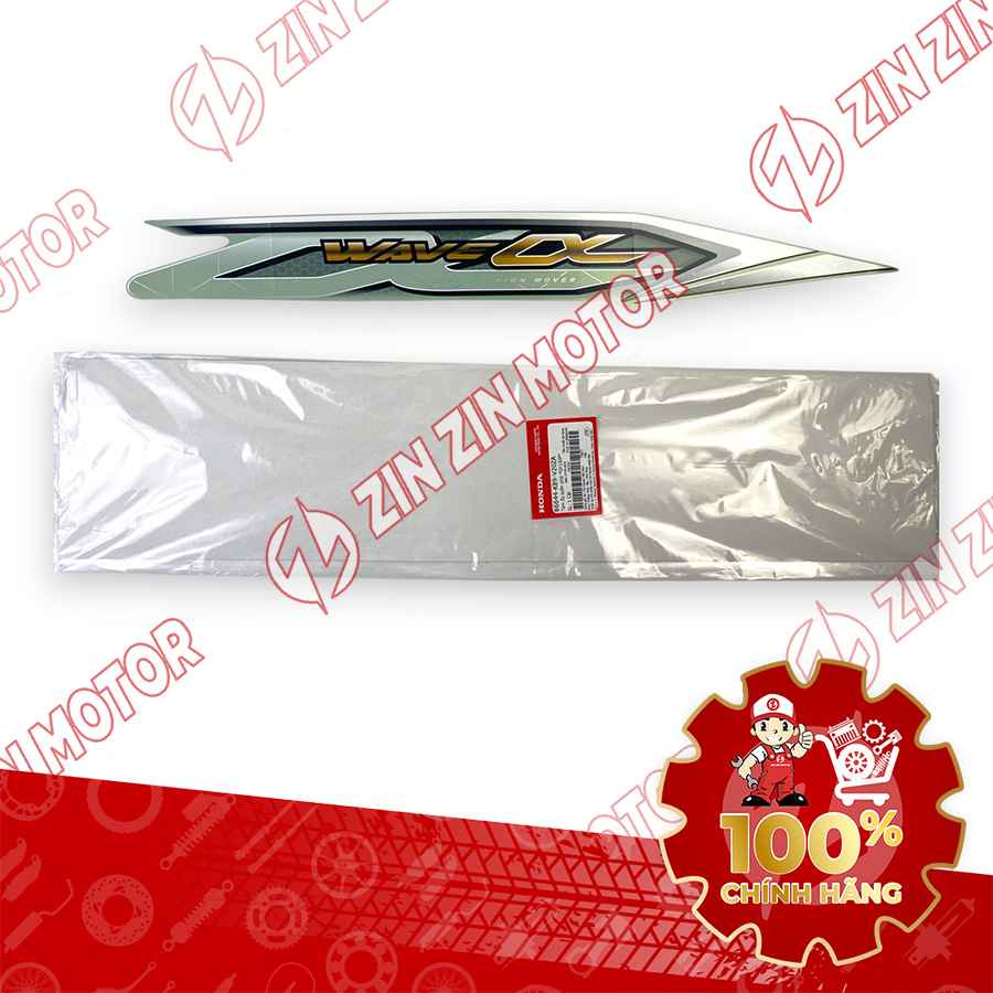 TEM ỐP SƯỜN WAVE ALPHA XE XANH CỐM 2018 PHẢI 86644K89V20ZA CHÍNH HÃNG