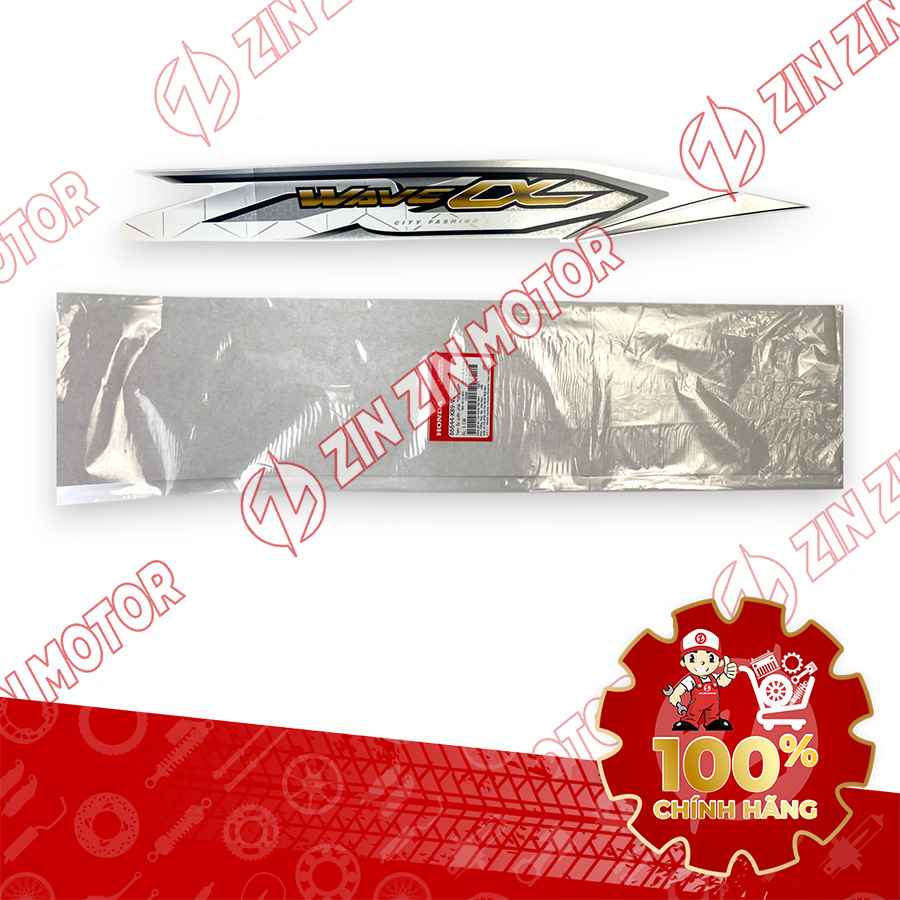 TEM ỐP SƯỜN WAVE ALPHA XE TRẮNG 2018 PHẢI 86644K89V20ZC CHÍNH HÃNG