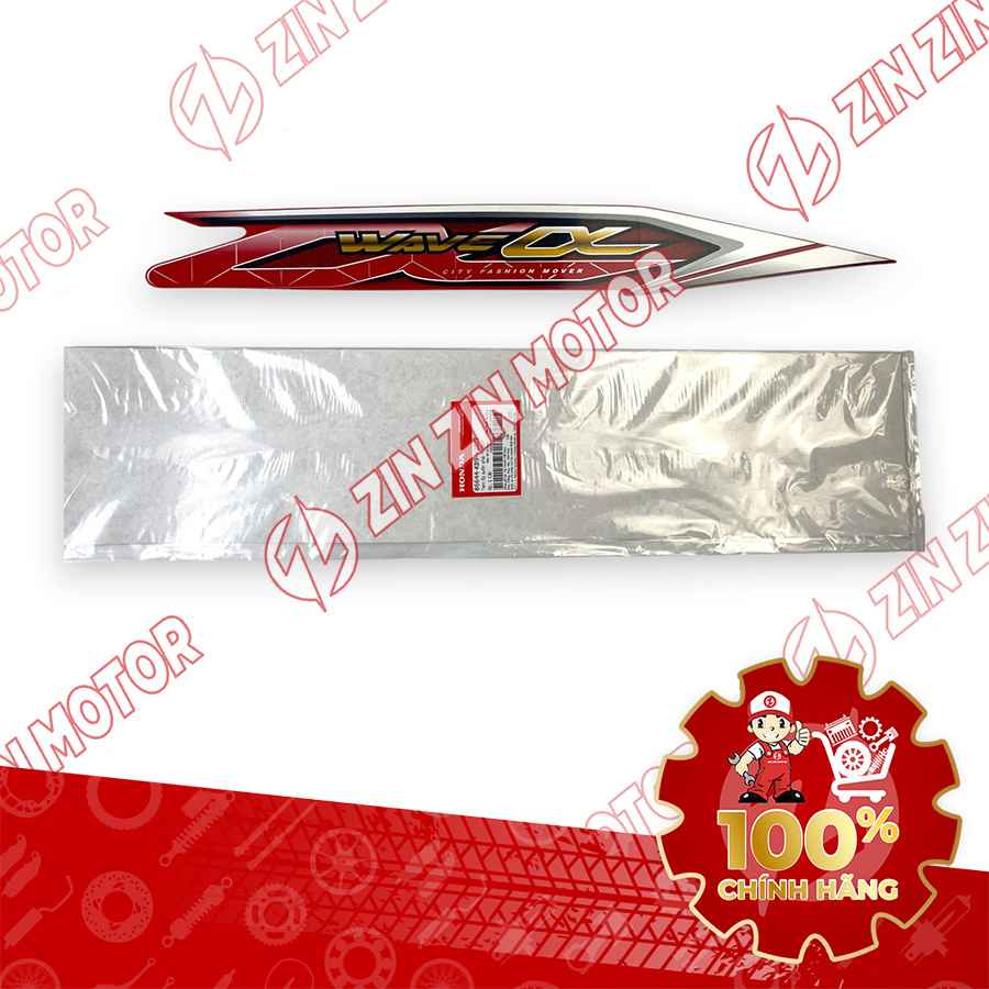 TEM ỐP SƯỜN WAVE ALPHA XE ĐỎ 2018 PHẢI 86644K89V20ZE CHÍNH HÃNG