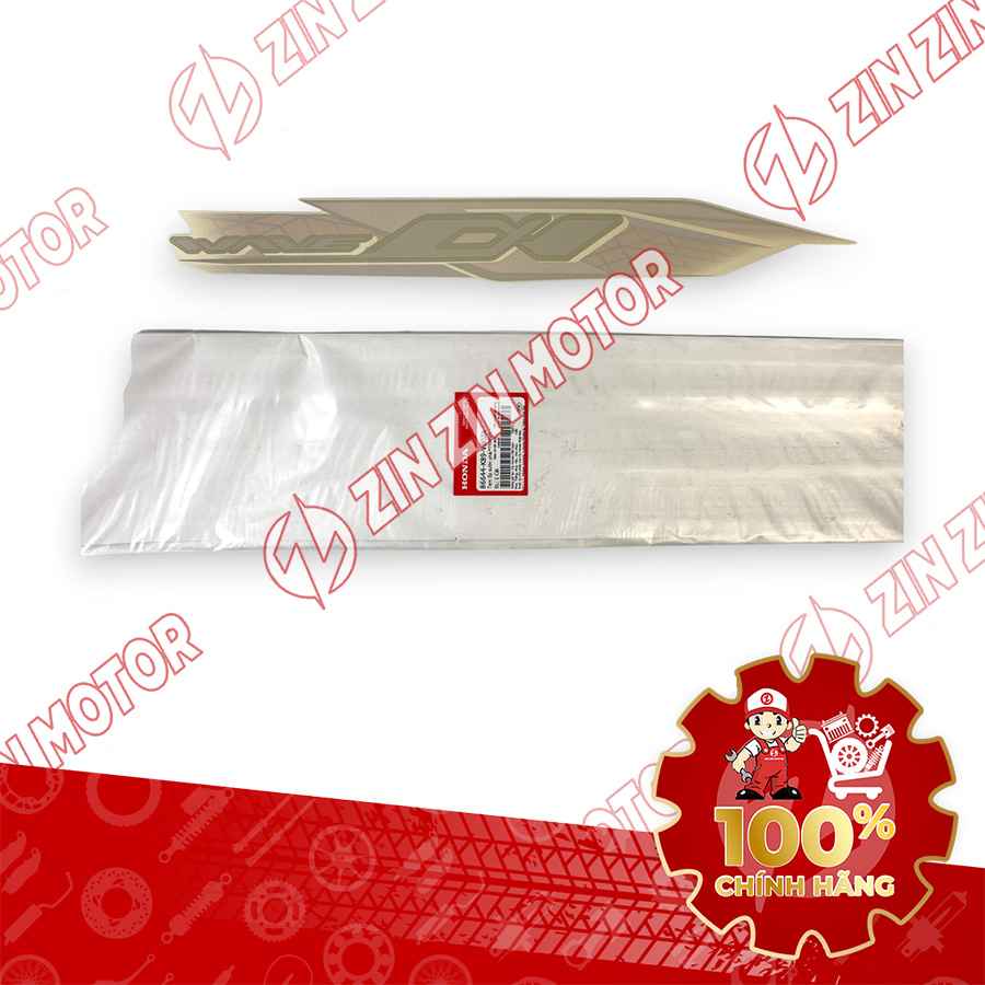 TEM ỐP SƯỜN WAVE ALPHA 2024 2025 VÀNG TRẮNG 2024 PHIÊN BẢN CỔ ĐIỂN PHẢI 86644K89VB0ZA CHÍNH HÃNG