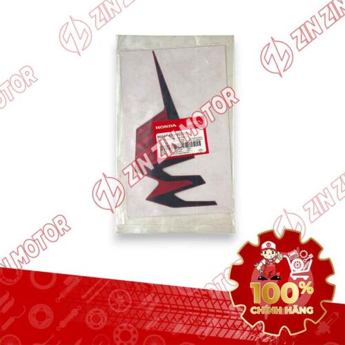 Alternative view of TEM ỐP TRƯỚC WAVE RSX 2019 2020 PHIÊN BẢN BÁNH MÂM PHANH ĐĨA XE ĐỎ ĐEN BÊN TRÁI 86644K90VC0ZD CHÍNH HÃNG