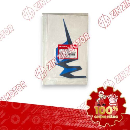 Alternative view of TEM ỐP TRƯỚC WAVE RSX 2019 2020 PHIÊN BẢN BÁNH MÂM PHANH ĐĨA XE XANH ĐEN BÊN TRÁI 86644K90VC0ZE CHÍNH HÃNG