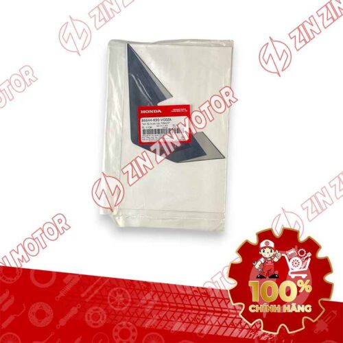 Alternative view of TEM ỐP TRƯỚC WAVE RSX 2021 2022 PHIÊN BẢN BÁNH MÂM THẮNG ĐĨA XE XANH XÁM ĐEN BÊN TRÁI 86644K90VG0ZA CHÍNH HÃNG