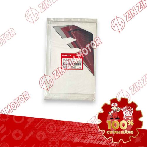 Alternative view of TEM ỐP TRƯỚC WAVE RSX 2021 2022 PHIÊN BẢN BÁNH MÂM THẮNG ĐĨA XE ĐỎ ĐEN BÊN TRÁI 86644K90VG0ZC CHÍNH HÃNG