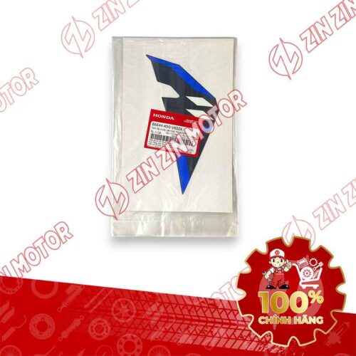 Alternative view of TEM ỐP TRƯỚC WAVE RSX 2023 PHIÊN BẢN THỂ THAO BÁNH MÂM PHANH ĐĨA XE XANH ĐẬM BÊN TRÁI 86644K90VK0ZA CHÍNH HÃNG