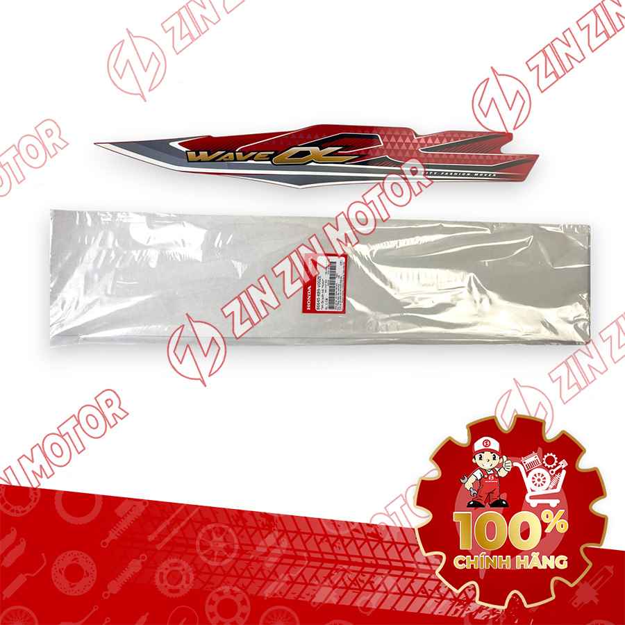 TEM ỐP SƯỜN WAVE ALPHA XE ĐỎ 2017 TRÁI 86645K89V00ZE CHÍNH HÃNG