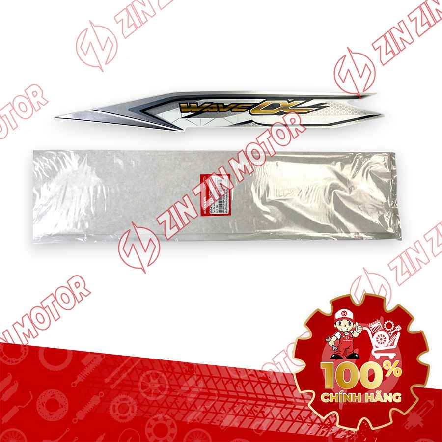 TEM ỐP SƯỜN WAVE ALPHA XE TRẮNG 2018 TRÁI 86645K89V20ZC CHÍNH HÃNG