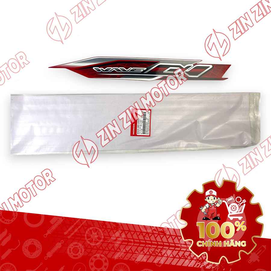 TEM ỐP SƯỜN WAVE ALPHA 2024 2025 XE ĐỎ 2024 PHIÊN BẢN TIÊU CHUẨN TRÁI 86645K89V90ZC CHÍNH HÃNG