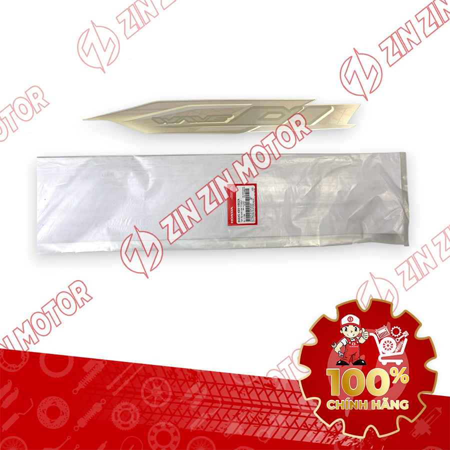TEM ỐP SƯỜN WAVE ALPHA 2024 2025 VÀNG TRẮNG 2024 PHIÊN BẢN CỔ ĐIỂN TRÁI 86645K89VB0ZA CHÍNH HÃNG
