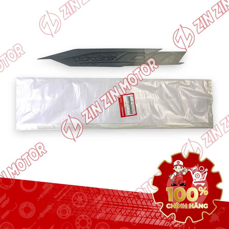 TEM ỐP SƯỜN WAVE ALPHA 2024 2025 TRẮNG XÁM 2024 PHIÊN BẢN CỔ ĐIỂN TRÁI 86645K89VB0ZB CHÍNH HÃNG