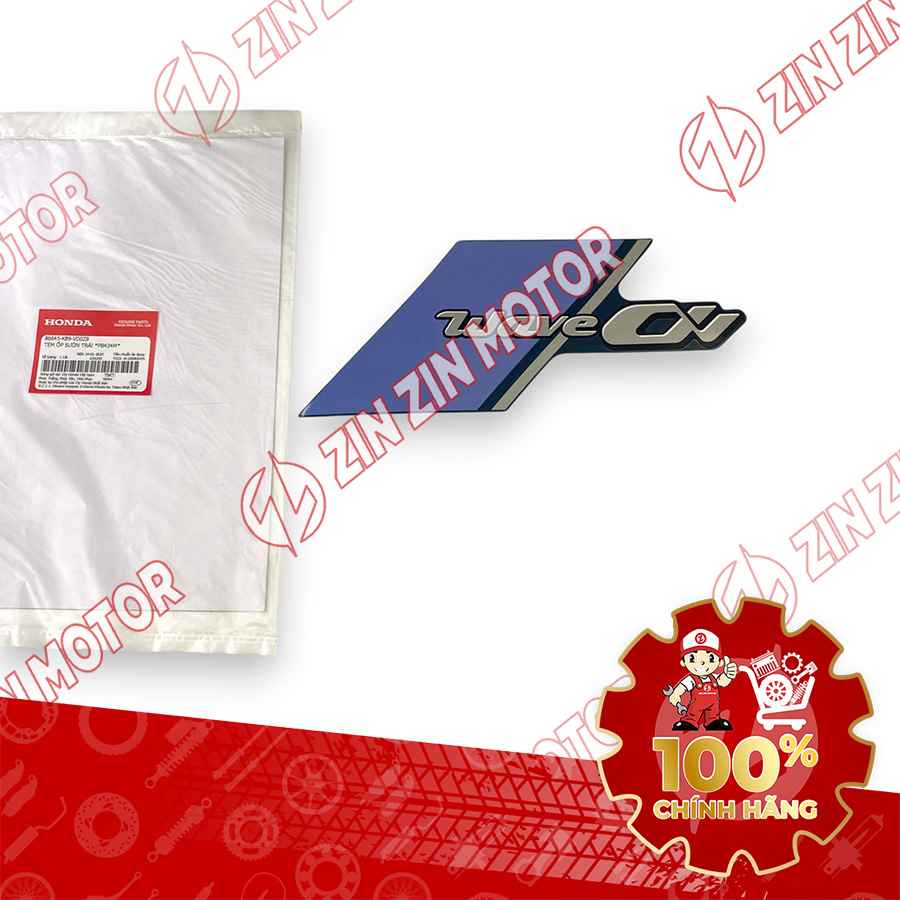 TEM ỐP SƯỜN WAVE ALPHA 2024 2025 XE XANH 2025 PHIÊN BẢN CỔ ĐIỂN TRÁI 86645K89VD0ZB CHÍNH HÃNG