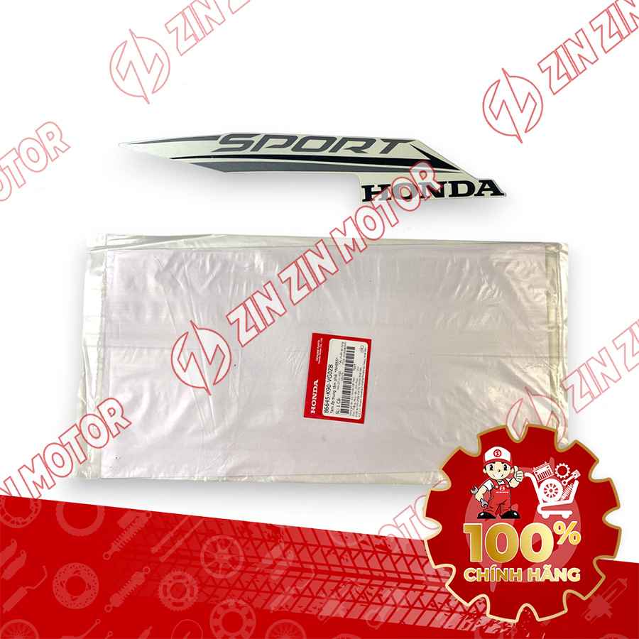 TEM ỐP TRUNG TÂM WAVE RSX 2021 2022 PHIÊN BẢN BÁNH MÂM THẮNG ĐĨA XE TRẮNG BÊN PHẢI 86645K90VG0ZB CHÍNH HÃNG