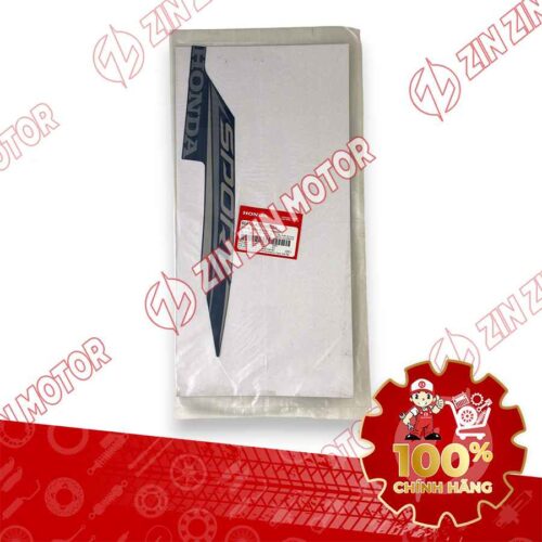 Alternative view of TEM ỐP TRUNG TÂM WAVE RSX 2021 2022 PHIÊN BẢN BÁNH MÂM THẮNG ĐĨA XE XANH XÁM ĐEN BÊN TRÁI 86646K90VG0ZA CHÍNH HÃNG