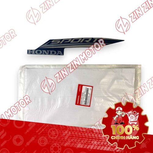 TEM ỐP TRUNG TÂM WAVE RSX 2021 2022 PHIÊN BẢN BÁNH MÂM THẮNG ĐĨA XE XANH XÁM ĐEN BÊN TRÁI 86646K90VG0ZA CHÍNH HÃNG