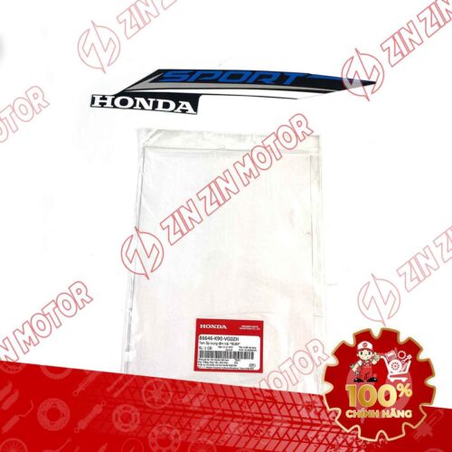 TEM ỐP TRUNG TÂM WAVE RSX 2021 2022 PHIÊN BẢN BÁNH CĂM PHANH CƠ/ĐĨA XE XANH ĐEN BÊN TRÁI 86646K90VG0ZH CHÍNH HÃNG
