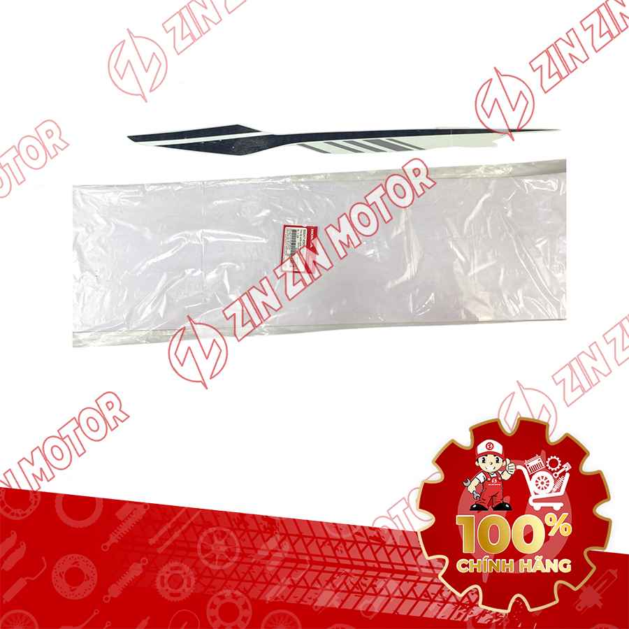 TEM ỐP SƯỜN WAVE RSX 2019 2020 PHIÊN BẢN BÁNH MÂM PHANH ĐĨA XE TRẮNG ĐEN BÊN PHẢI MIẾNG TRÊN 86647K90VE0ZC CHÍNH HÃNG
