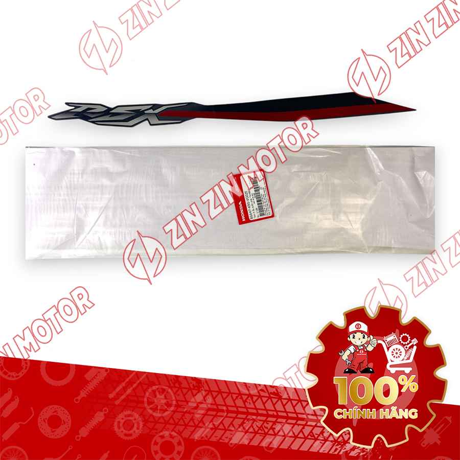 TEM ỐP SƯỜN WAVE RSX 2021 2022 PHIÊN BẢN BÁNH CĂM PHANH CƠ/ĐĨA XE XÁM ĐEN BÊN PHẢI MIẾNG TRÊN 86647K90VG0ZE CHÍNH HÃNG