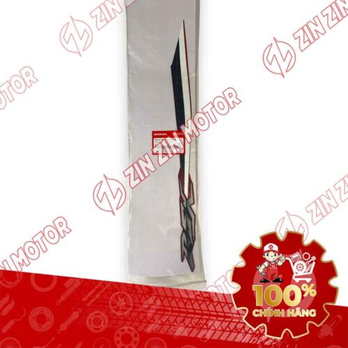 Alternative view of TEM ỐP SƯỜN WAVE RSX 2021 2022 PHIÊN BẢN BÁNH CĂM PHANH CƠ/ĐĨA XE ĐỎ ĐEN BÊN PHẢI MIẾNG TRÊN 86647K90VG0ZG CHÍNH HÃNG