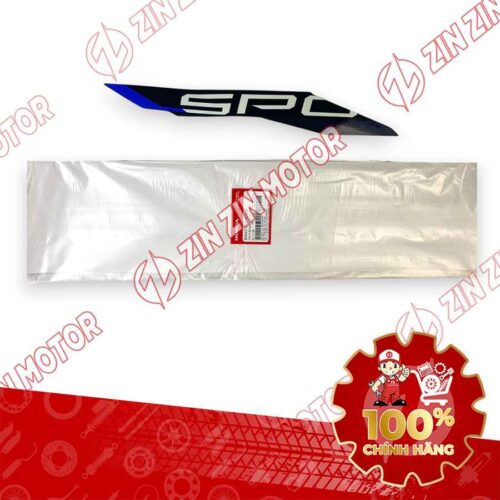 TEM ỐP SƯỜN WAVE RSX 2023 PHIÊN BẢN THỂ THAO BÁNH MÂM PHANH ĐĨA XE XANH ĐẬM BÊN PHẢI MIẾNG TRÊN 86647K90VL0ZA CHÍNH HÃNG