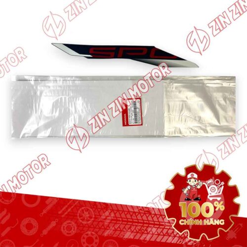 TEM ỐP SƯỜN WAVE RSX 2023 PHIÊN BẢN THỂ THAO BÁNH MÂM PHANH ĐĨA XE TRẮNG BÊN PHẢI MIẾNG TRÊN 86647K90VL0ZB CHÍNH HÃNG