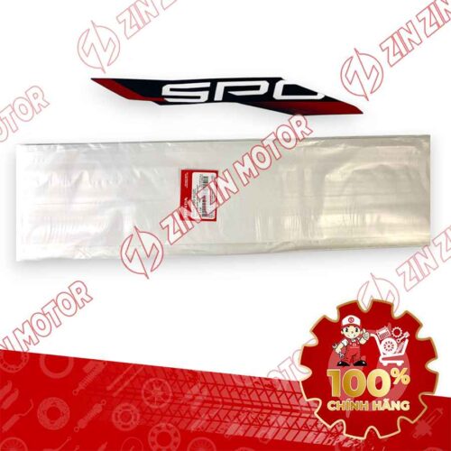 TEM ỐP SƯỜN WAVE RSX 2023 PHIÊN BẢN THỂ THAO BÁNH MÂM PHANH ĐĨA XE ĐỎ BÊN PHẢI MIẾNG TRÊN 86647K90VL0ZC CHÍNH HÃNG