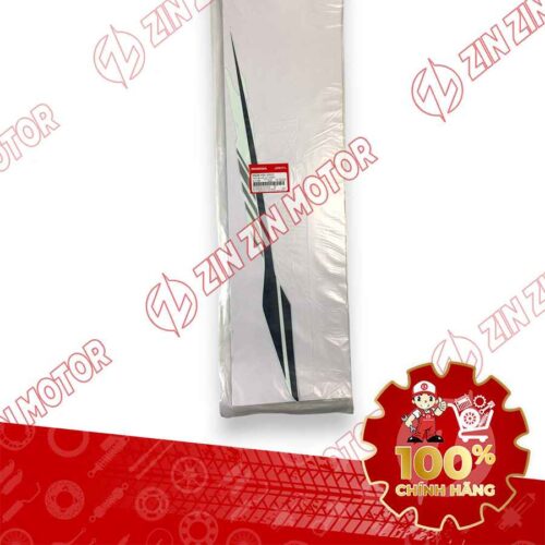 Alternative view of TEM ỐP SƯỜN WAVE RSX 2019 2020 PHIÊN BẢN BÁNH MÂM PHANH ĐĨA XE TRẮNG ĐEN BÊN TRÁI MIẾNG TRÊN 86648K90VE0ZC CHÍNH HÃNG
