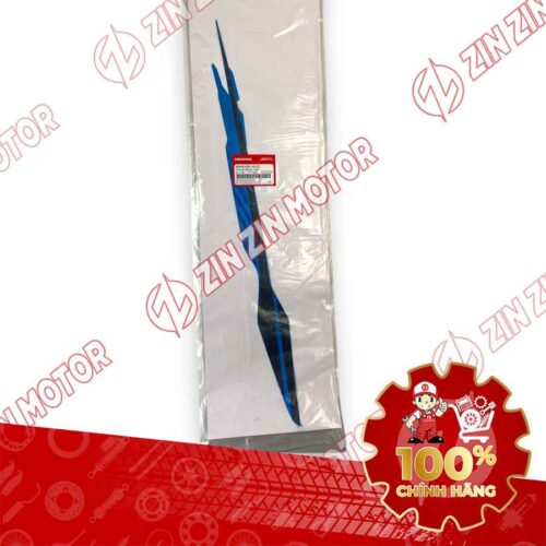 Alternative view of TEM ỐP SƯỜN WAVE RSX 2019 2020 PHIÊN BẢN BÁNH MÂM PHANH ĐĨA XE XANH ĐEN BÊN TRÁI MIẾNG TRÊN 86648K90VE0ZE CHÍNH HÃNG