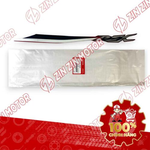 TEM ỐP SƯỜN WAVE RSX 2021 2022 PHIÊN BẢN BÁNH CĂM PHANH CƠ/ĐĨA XE ĐỎ ĐEN BÊN TRÁI MIẾNG TRÊN 86648K90VG0ZG CHÍNH HÃNG