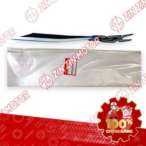 TEM ỐP SƯỜN WAVE RSX 2021 2022 PHIÊN BẢN BÁNH CĂM PHANH CƠ/ĐĨA XE XANH ĐEN BÊN TRÁI MIẾNG TRÊN 86648K90VG0ZH CHÍNH HÃNG