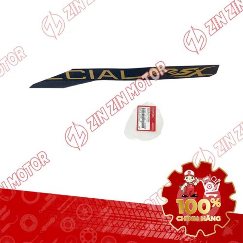 TEM ỐP SƯỜN WAVE RSX 2023 PHIÊN BẢN ĐẶC BIỆT BÁNH CĂM PHANH ĐĨA (XE ĐEN NHÁM) TEM TRÁI TRÊN 86648K90VJ0ZA CHÍNH HÃNG