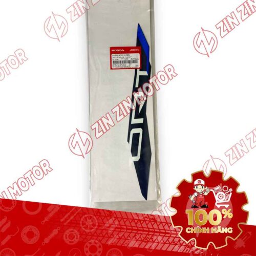 Alternative view of TEM ỐP SƯỜN WAVE RSX 2023 PHIÊN BẢN THỂ THAO BÁNH MÂM PHANH ĐĨA XE XANH ĐẬM BÊN TRÁI MIẾNG TRÊN 86648K90VL0ZA CHÍNH HÃNG