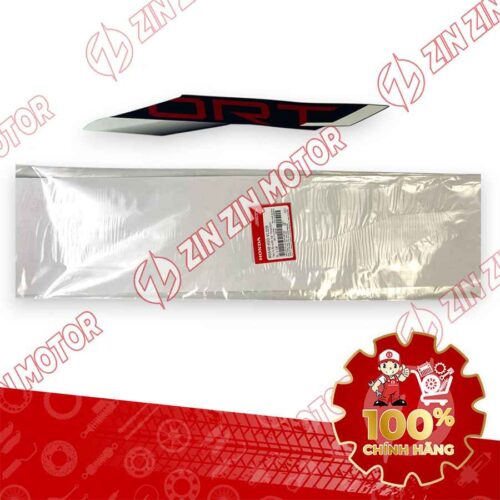 TEM ỐP SƯỜN WAVE RSX 2023 PHIÊN BẢN THỂ THAO BÁNH MÂM PHANH ĐĨA XE TRẮNG BÊN TRÁI MIẾNG TRÊN 86648K90VL0ZB CHÍNH HÃNG