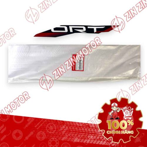 TEM ỐP SƯỜN WAVE RSX 2023 PHIÊN BẢN THỂ THAO BÁNH MÂM PHANH ĐĨA XE ĐỎ BÊN TRÁI MIẾNG TRÊN 86648K90VL0ZC CHÍNH HÃNG