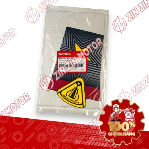 Alternative view of TEM CÁNH YẾM WAVE ALPHA 2021-2022 ĐỎ PHIÊN BẢN GIỚI HẠN TEM YẾM TRÁI DƯỚI 86649K89V60ZA CHÍNH HÃNG