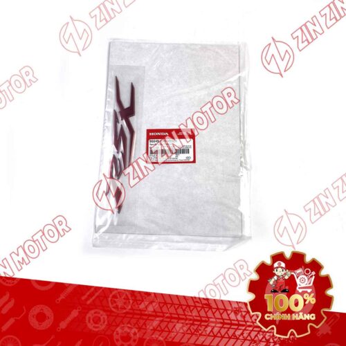 Alternative view of TEM CHỮ NỔI RSX DÁN ỐP SƯỜN XE WAVE RSX 2019 2020 2021 2022 2023 PHIÊN BẢN BÁNH MÂM THẮNG ĐĨA MÀU XI ĐỎ 86649K90VE0ZA CHÍNH HÃNG