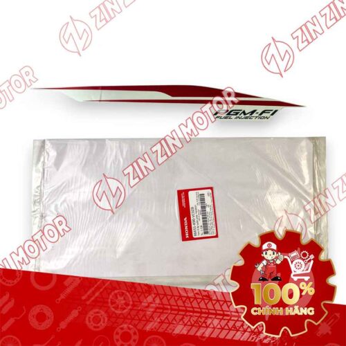 TEM ỐP SƯỜN WAVE RSX 2019 2020 PHIÊN BẢN BÁNH CĂM PHANH CƠ/ĐĨA XE TRẮNG BÊN PHẢI MIẾNG DƯỚI 86651K90VC0ZB CHÍNH HÃNG