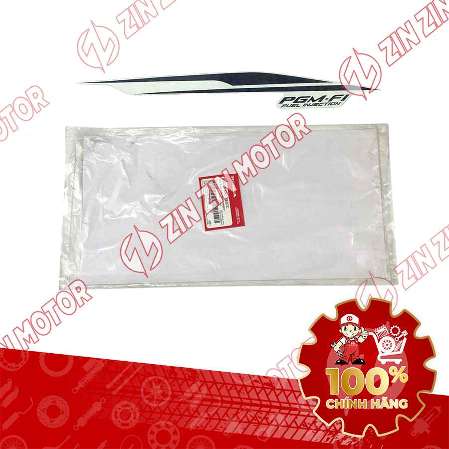TEM ỐP SƯỜN WAVE RSX 2019 2020 PHIÊN BẢN BÁNH MÂM PHANH ĐĨA XE TRẮNG ĐEN BÊN PHẢI MIẾNG DƯỚI 86651K90VE0ZC CHÍNH HÃNG