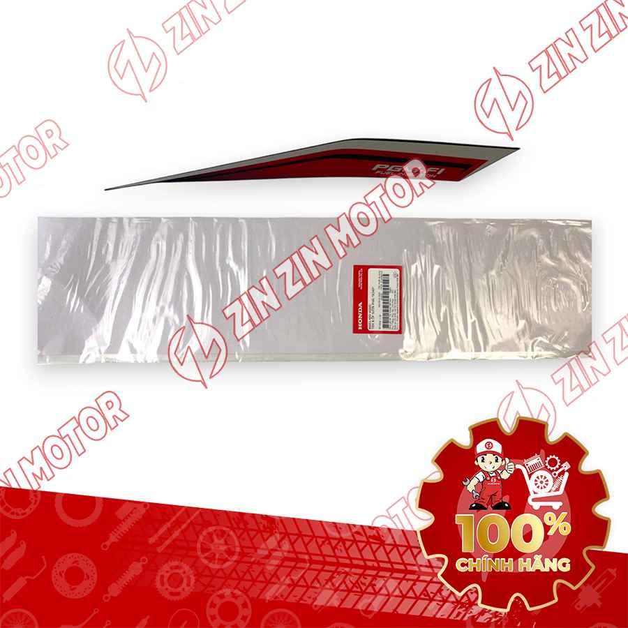 TEM ỐP SƯỜN WAVE RSX 2021 2022 PHIÊN BẢN BÁNH MÂM THẮNG ĐĨA XE ĐỎ BÊN PHẢI MIẾNG DƯỚI 86651K90VG0ZC CHÍNH HÃNG