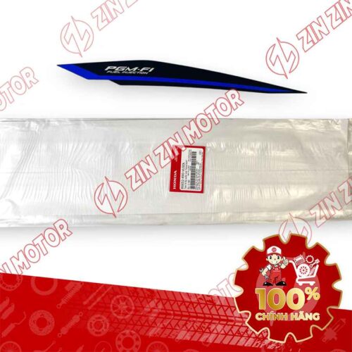 TEM ỐP SƯỜN WAVE RSX 2023 PHIÊN BẢN THỂ THAO BÁNH MÂM PHANH ĐĨA XE XANH ĐẬM BÊN TRÁI MIẾNG DƯỚI 86652K90VL0ZA CHÍNH HÃNG