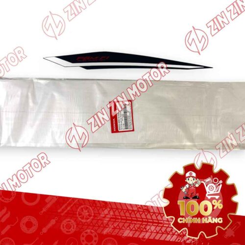 TEM ỐP SƯỜN WAVE RSX 2023 PHIÊN BẢN THỂ THAO BÁNH MÂM PHANH ĐĨA XE TRẮNG BÊN TRÁI MIẾNG DƯỚI 86652K90VL0ZB CHÍNH HÃNG