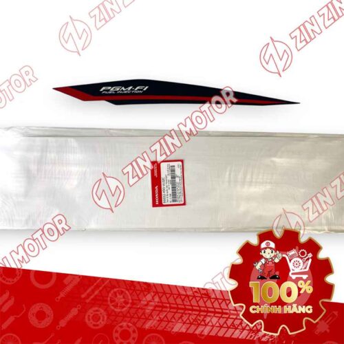 TEM ỐP SƯỜN WAVE RSX 2023 PHIÊN BẢN THỂ THAO BÁNH MÂM PHANH ĐĨA XE ĐỎ BÊN TRÁI MIẾNG DƯỚI 86652K90VL0ZC CHÍNH HÃNG