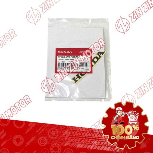 Alternative view of TEM CHỮ HONDA MẶT NẠ TRƯỚC WAVE ALPHA 2017 2018 2019 2020 2021 2022 2023 MÀU ĐEN 87120KVR910ZB CHÍNH HÃNG